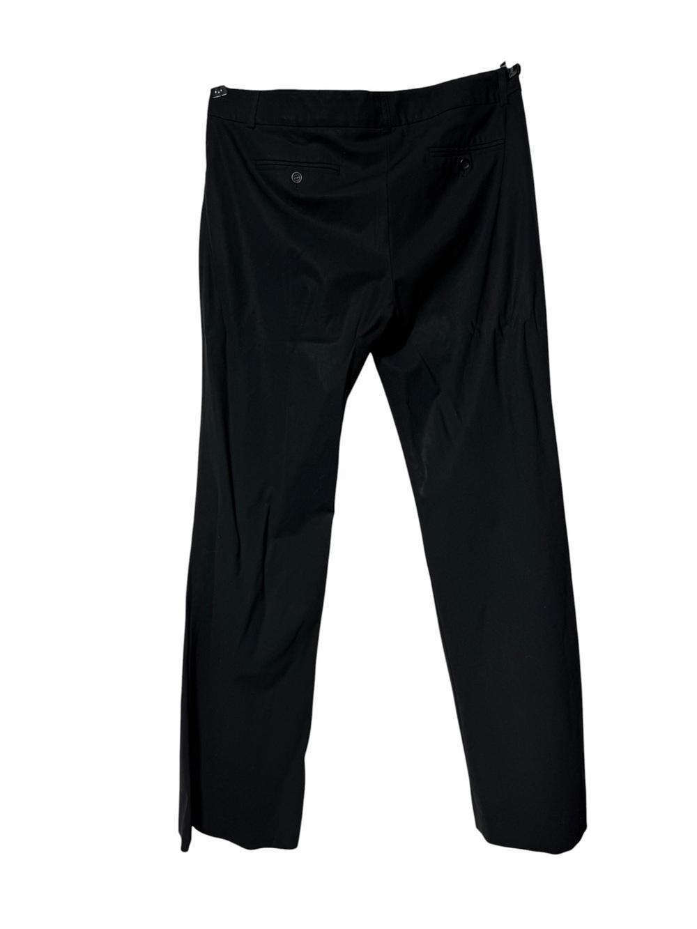 Theory Max C Tailor Pant Black Wool Trousers Straight Leg Size 12 - Picture 2 of 8